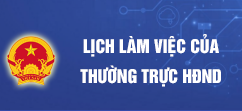 Lịch làm việc của HĐND