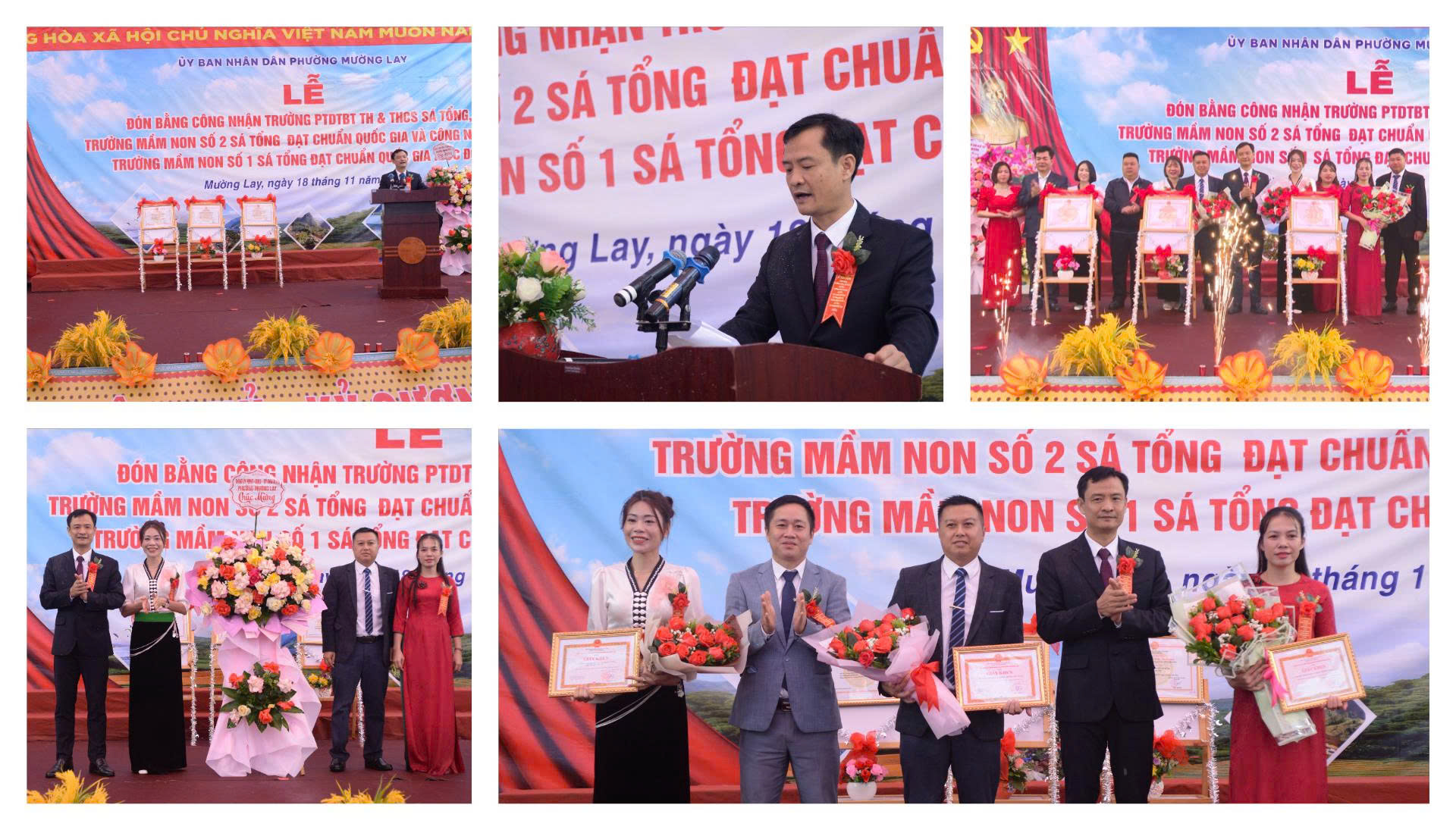 Trường Mầm non số 2 Sá Tổng đạt chuẩn Quốc gia