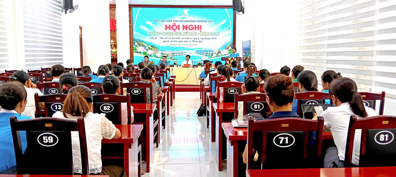 Mường Lay tổ chức hội nghị đối thoại “Tháng nghe phụ nữ nói” năm 2026