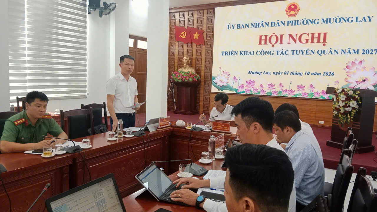 Mường Lay triển khai công tác tuyển quân năm 2027