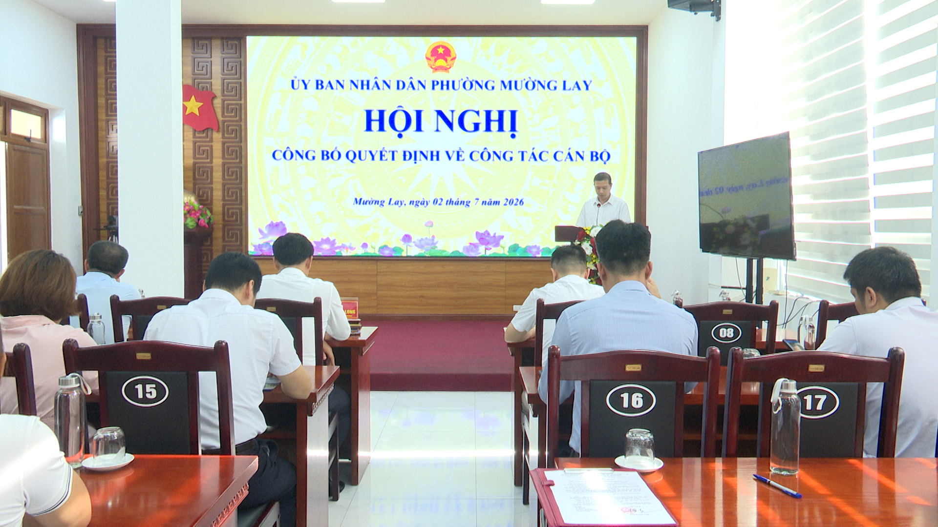 Phường Mường Lay công bố Quyết định bổ nhiệm công chức lãnh đạo