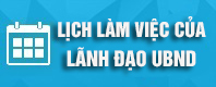 Lịch làm việc của Lãnh đạo UBND