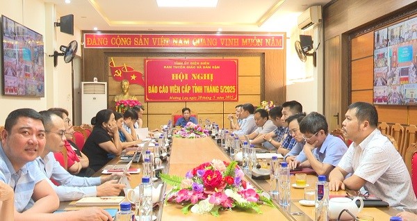 Hội nghị báo cáo viên cấp tỉnh tháng 5 năm 2025: Tuyên truyền sâu rộng các nội dung trọng tâm