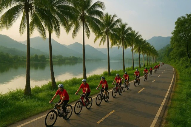 Mường Lay phát động phong trào đạp xe diễu hành trong chuỗi sự kiện Du lịch nước nổi trên Sông Đà...
